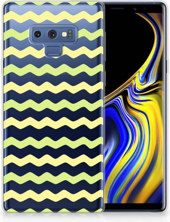 Samsung Galaxy Note 9 TPU bumper Waves Yellow