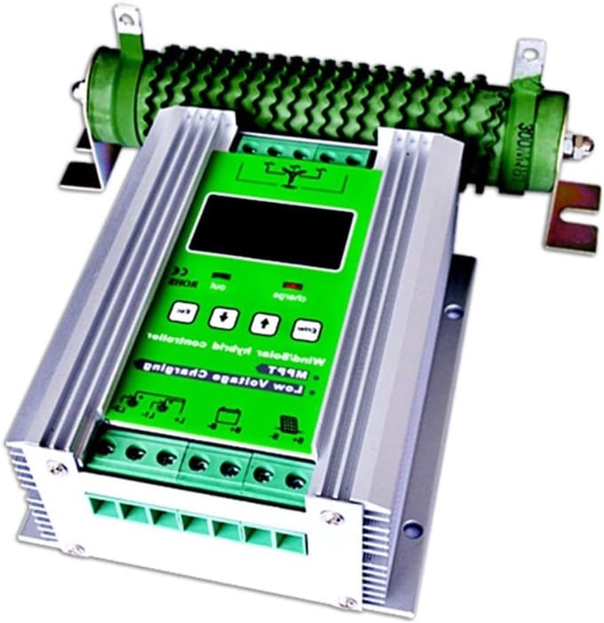 Zonne Laadregelaar - Hybride Controller - Energie Beheer - MPPT Technologie - 12/24V Auto - Zilver