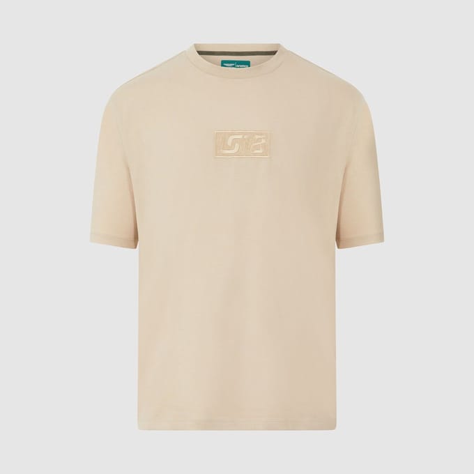 Aston Martin Racing - Formule 1 - Lifestyle Stroll T-Shirt - Cremé - Heren - Maat S