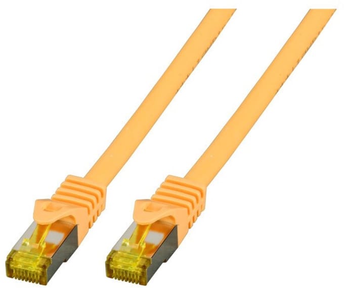 CAT6a sFTP kabel 7.5 meter Geel