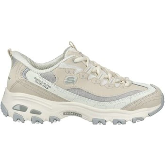 Skechers D LITES-SMOOTH NOSTALGIA Dames Instappers - Naturel / Grijs