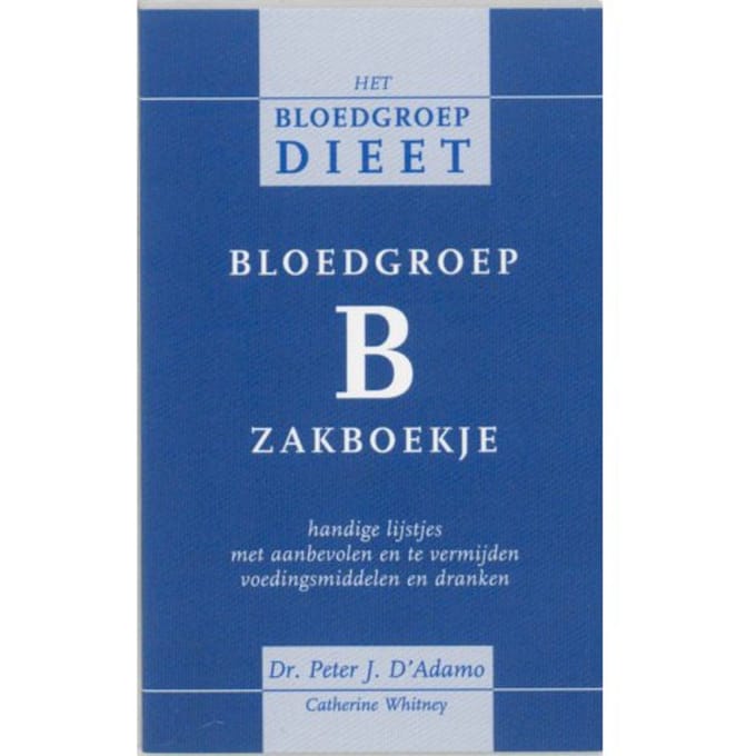 Bloedgroep B Zakboekje - P. D'Adamo