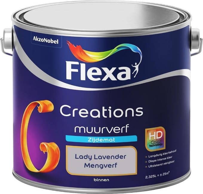 Flexa - Creations Muurverf Zijdemat - Lady Lavender - Mengverf - 2,5 L