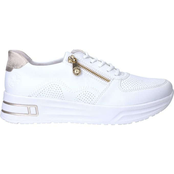 Rieker Sneakers - Dames - Wit - Maat:41