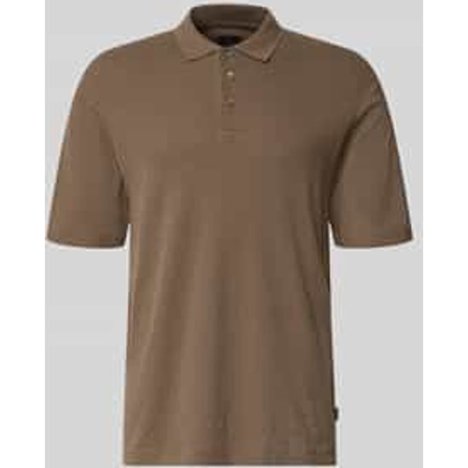regular fit poloshirt met knooplijst