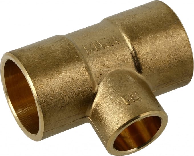 Bonfix soldeer t-stuk - 15 x 12 x 15 mm messing