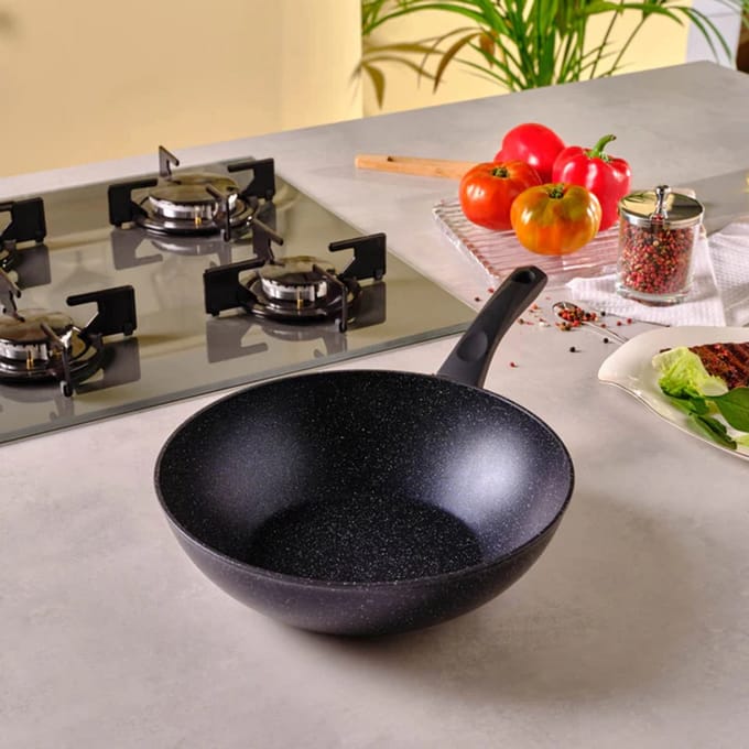 Karaca Aqua - Granieten Wokpan - 28 cm