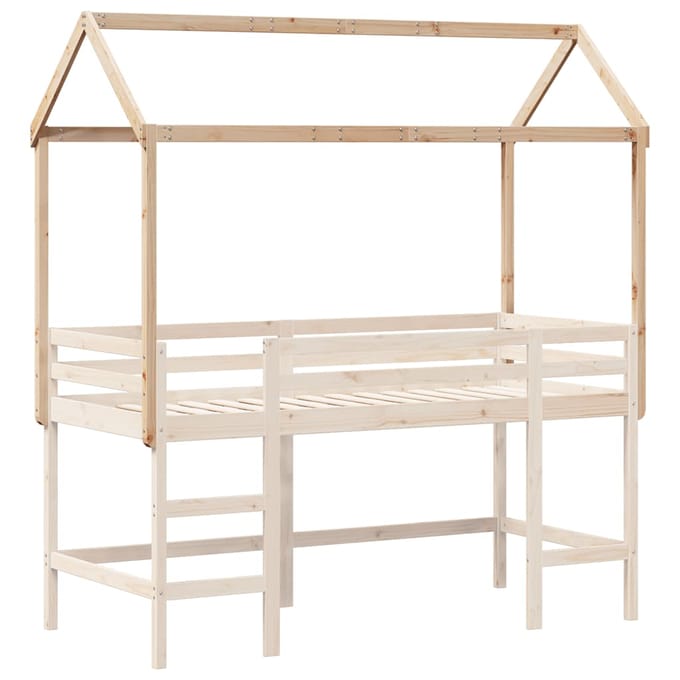 vidaXL Kinderbedhuisje 207x95,5x159 cm massief grenenhout