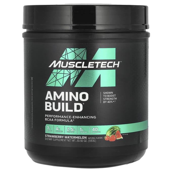 Muscletech Amino Build (40 serv) Strawberry Watermelon - Aminozuren - BCAA