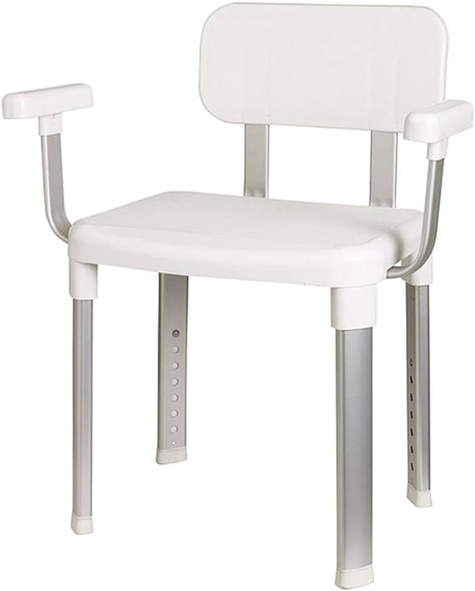CLVP® Douchestoel met Armleuning - Douchekruk - Extra Stevig