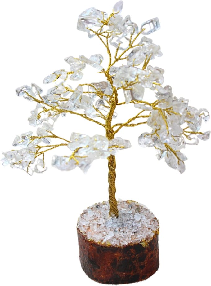 Edelsteen boompje Bergkristal ca. 18 cm