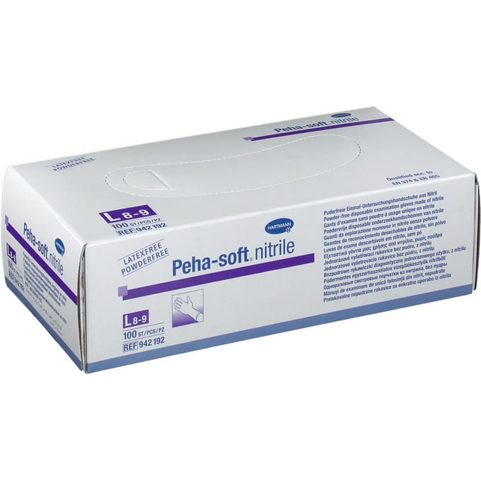 Peha-soft Medische Wegwerphandschoenen - Wit | Latex | Large | 100 stuks