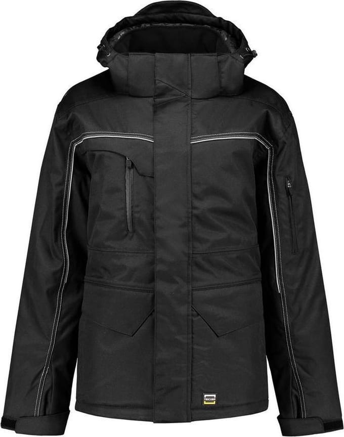 Tricorp midi parka canvas - Workwear - 402007 - zwart - maat 5XL