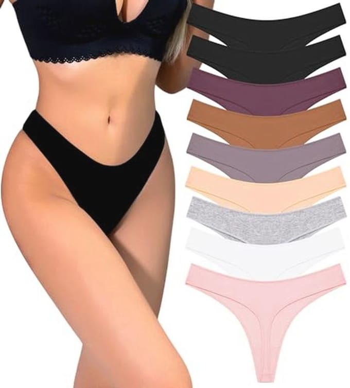 Dames Katoen String Tangas Panty's - Ondergoed Vrouwen 9 Pack