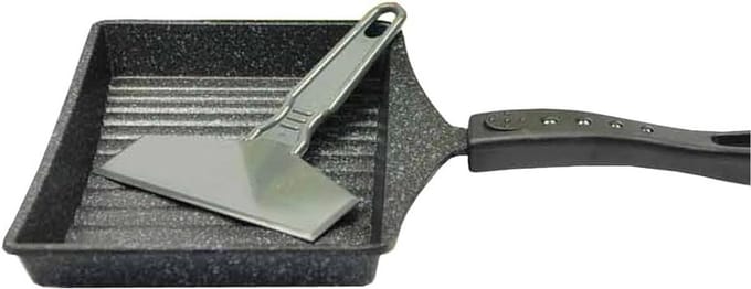 Opvouwbare Omeletpan met Spatel, Ideaal voor Tamago en Compact Koken