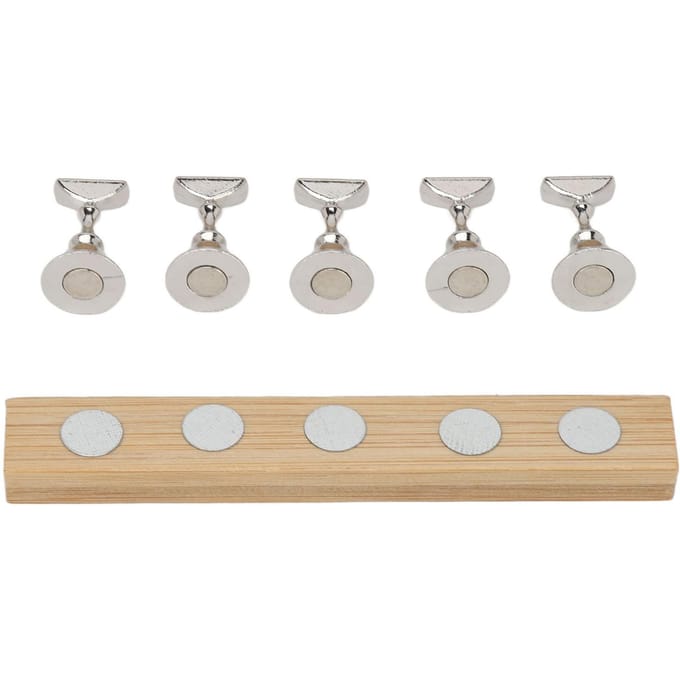 Magnetische Nagel Display Standaard Log Legering DIY Training Vingernagel Display Houder voor Schoonheidssalon white