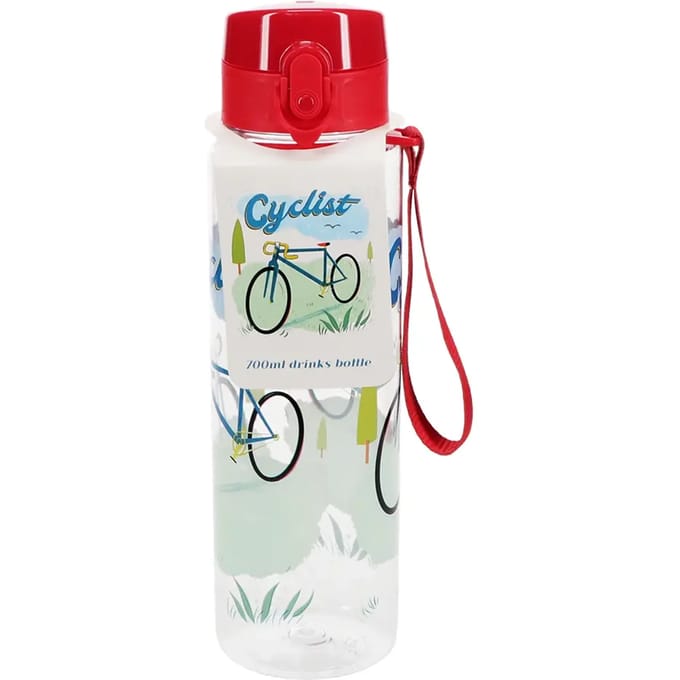 Drinkfles 700ml met drukdop Cyclist / Fietser van Rex London