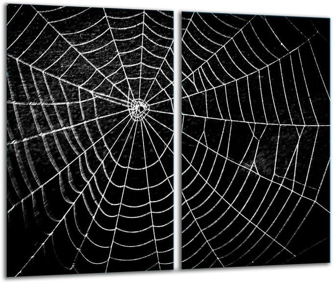 TMK ArtDeko - Snijplank Glas - Zwart - 2x 30x52 cm - Inductie Compatibel
