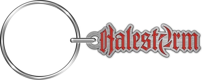 Halestorm - Logo Sleutelhanger - Zilverkleurig/Rood