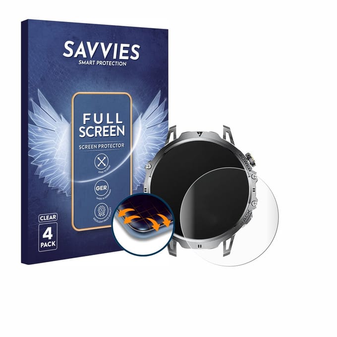 Savvies - Screenprotector voor Dremac EF13-E 1.85" - Folie Beschermfolie transparant volledig dekking 4 Stuks