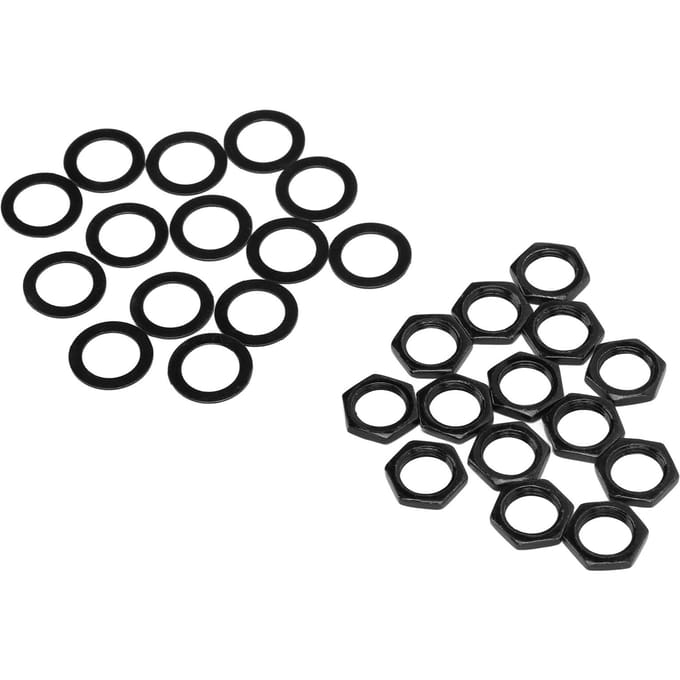 Moer Ring Kit Instrument Socket Connector Bevestigingsmiddelen voor Elektrische Gitaar Bas M9 Binnendraad Goud