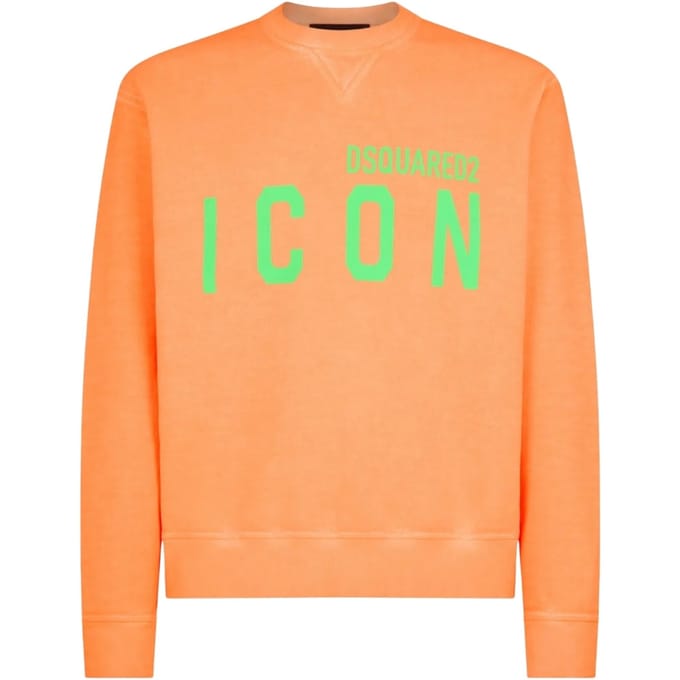 Dsquared2 Icon Oranje Trui Met Ronde Hals