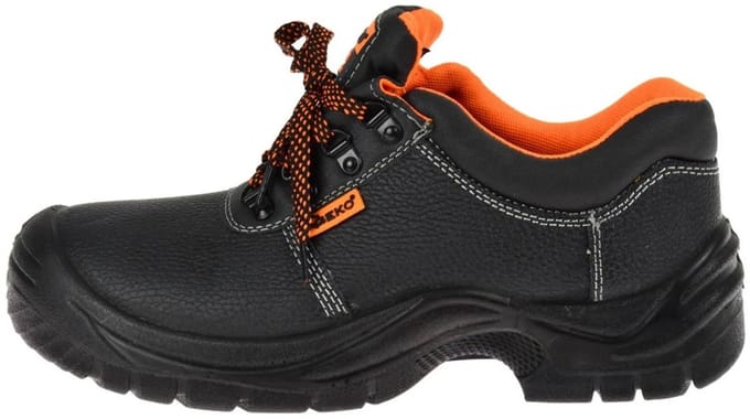 GEKO Zwarte veiligheidsschoenen - antislip - ademend - maat 46