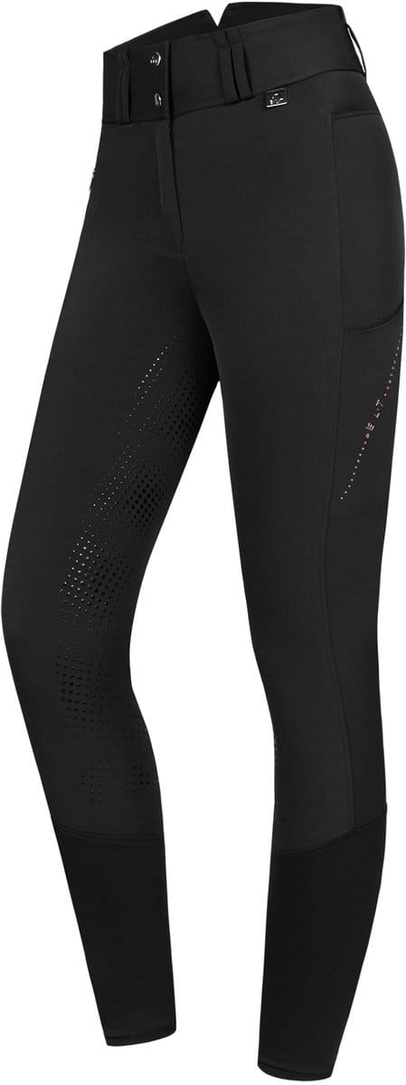 ELT WINTERRIJBROEK MINA THERMO HIGHWAIST FULLGRIP Zwart