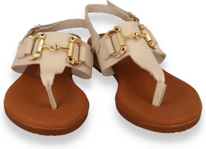 Oh! My Sandals Dames Sandaal | Beige | Maat: 38