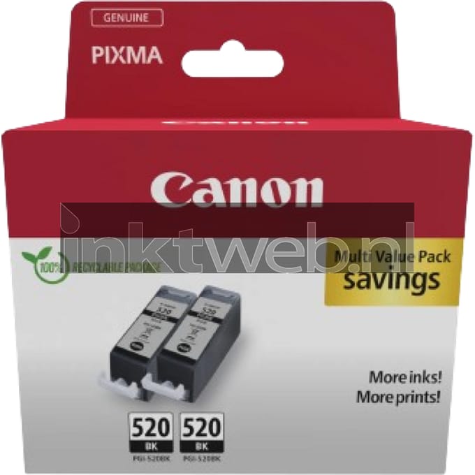 Canon PGI-520 twinpack zwart (Origineel)