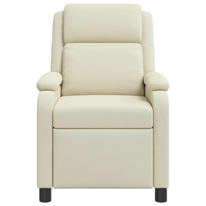 vidaXL - Recliner - Crèmekleurig - Kunstleer