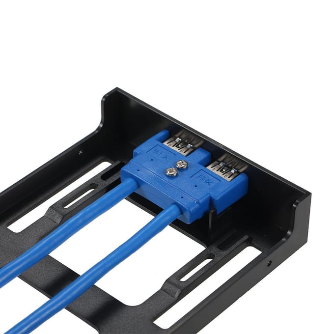Hoge kwaliteit 2-poorts USB 3.0 voorpaneel, geschikt voor 2,5 inch open ruimte