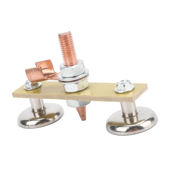 Lasmagneetkop IJzer Isolatieplaat Dubbele Aardingsconnector Spotter Tool 4mm