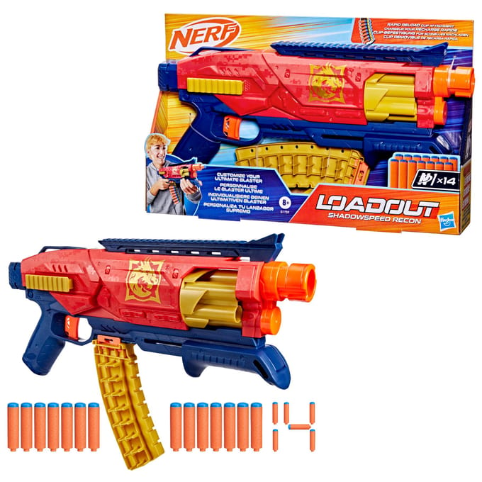 Nerf Loadout Shadowspeed Recon Blaster met 14 N1-darts