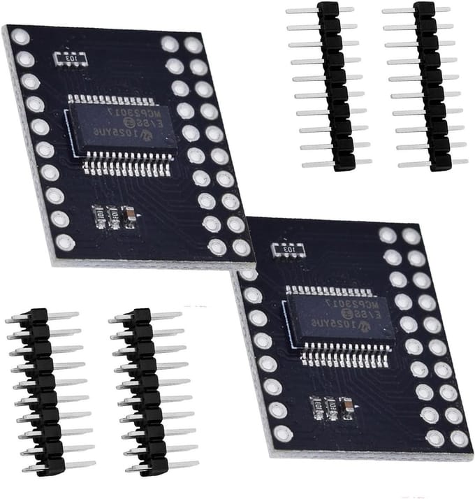 2 stuks 16-bits I/O expander module met I2C interface voor Arduino, Raspberry Pi en microcontrollers