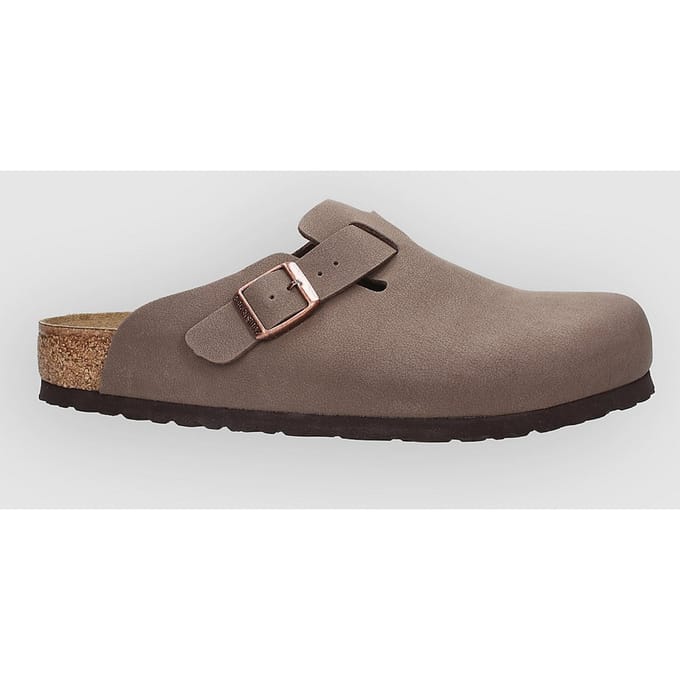 Birkenstock Boston Syn 2.0 Birko-Flor Nubuk Sandalen bruin