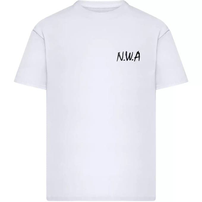 Mister Tee - N.W.A Express Yourself Oversize Heren Tshirt - S - Wit
