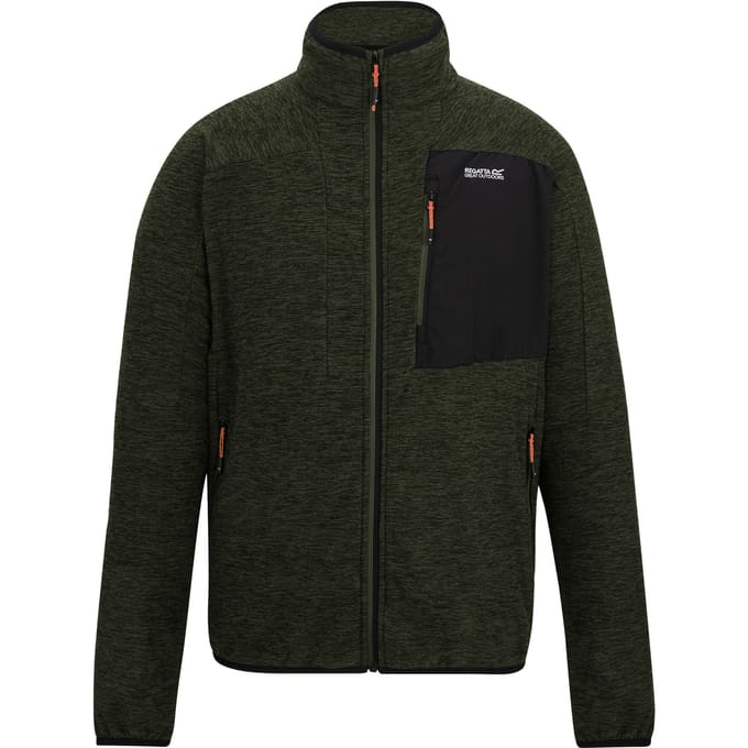Regatta Heren Scaris Volledige Rits Fleece Jacket (Donker Khaki)