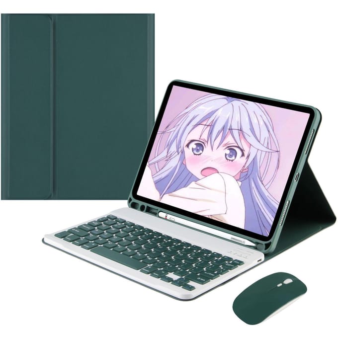 Geschikt voor 2021iPad pro11 inch tablet draadloze Bluetooth-toetsenbordbehuizing dual-mode Bluetooth-muis for mini 1/2/3/4/5 gray