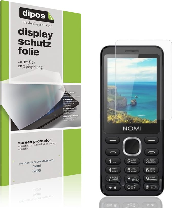 dipos – 4x Matte Beschermfolie geschikt voor Nomi i2820 | Krasbestendige & antireflecterende Screenprotector Ultra-Thin