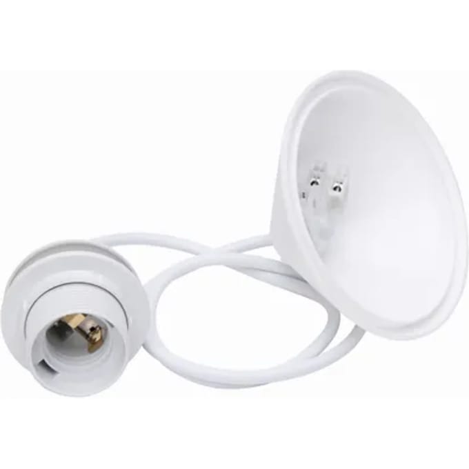 Kopp snoerpendel voor lamphouder E27 wit (216901045)