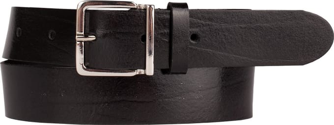 Petrol Industries Riem Dames - Broekriem - Verstelbaar - Leer - Zwart - 85 cm