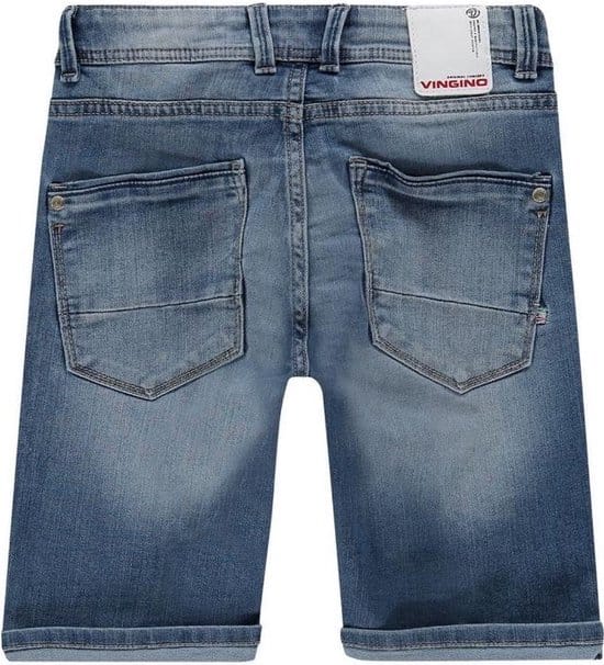 Vingino - Maat 104 - Essentials Kinder Jongens Jeans short
