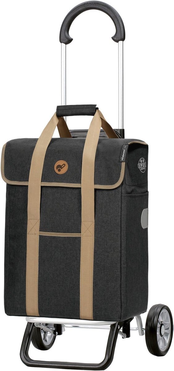 Andersen SHOPPER MANUFAKTUR Boodschappentrolley Scala Shopper Plus Ipek Mi Black Zwart 103cm