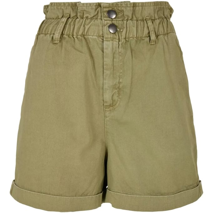 Urban Classics - Paperbag Korte broek - Taille, 29 inch - Groen