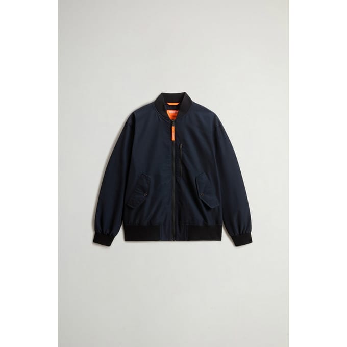 blauwe baby bommenwerper jas