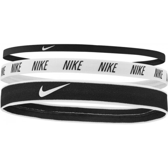 Nike Set hoofdbanden voor volwassenen (set van 3) (Zwart/Wit)
