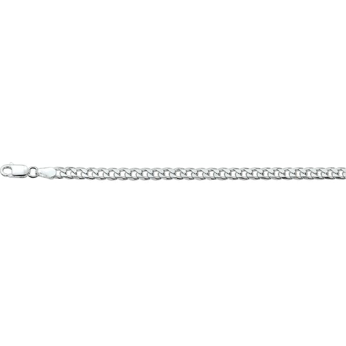 Vigor armband geslepen gourmet 4,0 mm - Zilver