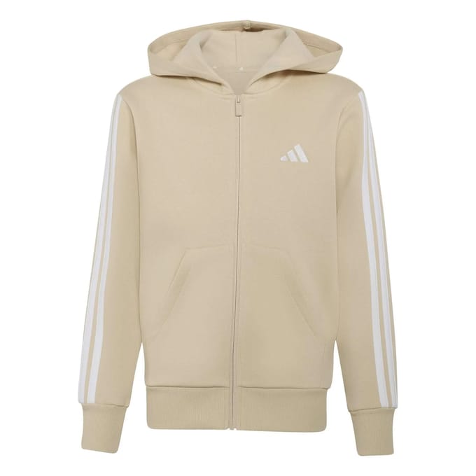 Adidas Essentials Sweatshirt Met Rits Beige 11-12 Years Kinderen