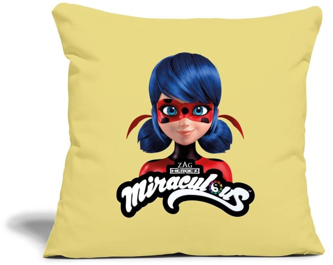 Miraculous Ladybug Met Logo Sierkussenhoes, 45 x 45 cm